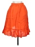 J.Crew 100% Linen Solid Orange Casual Skirt Size 00 - photo 2