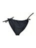 American Apparel 100% Polyester Chevron-herringbone Black Swimsuit Bottoms Size S - photo 2