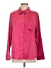 Assorted Brands 100% Polyester Solid Pink Long Sleeve Blouse Size L - photo 1