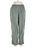 MNG Solid Green Casual Pants Size M - photo 1
