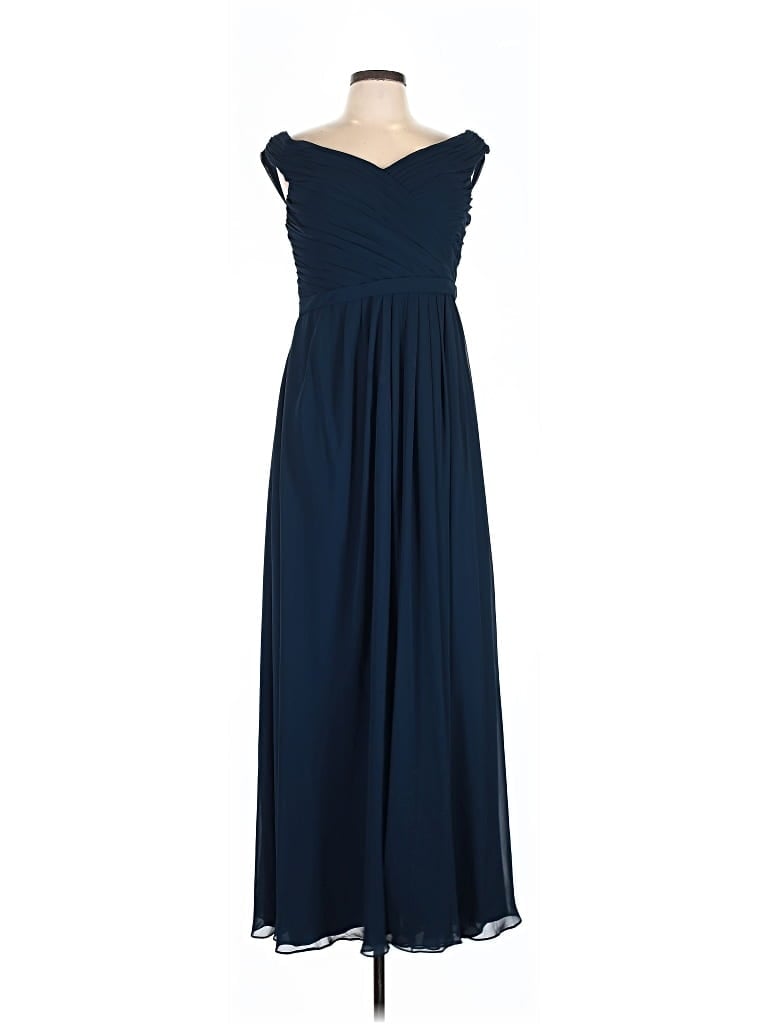 Pre-owned Azazie Cocktail Dress In Blue