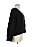 Aqua Solid Black Pullover Sweater Size L - photo 4