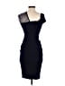 Nookie Solid Blue Cocktail Dress Size M - photo 2