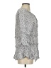 BeachLunchLounge 100% Viscose Gray 3/4 Sleeve Blouse Size S - photo 4