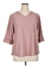 Assorted Brands Pink 3/4 Sleeve Blouse Size 2X - photo 1