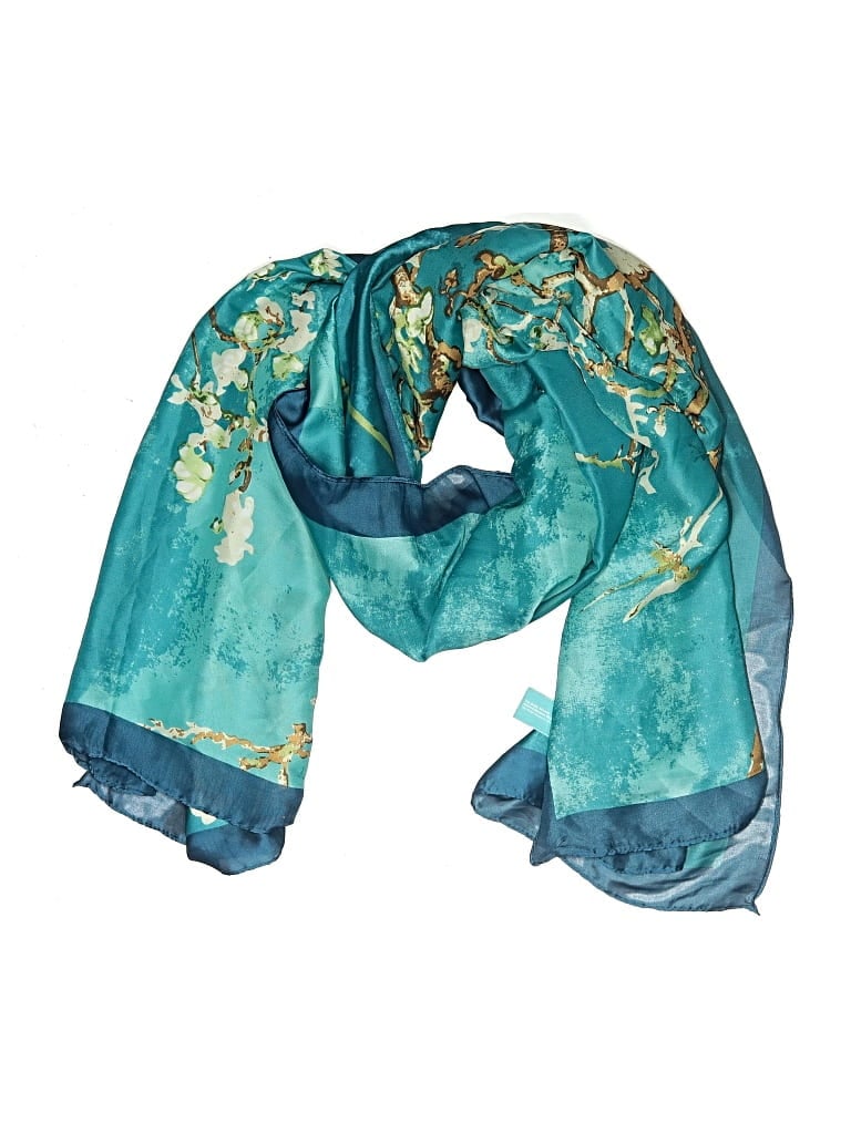 Pre-owned Assorted Brands Scarf In Blue