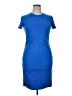 Assorted Brands Solid Blue Casual Dress Size XL - photo 1