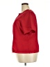 Laura Scott 100% Polyester Red Short Sleeve Blouse Size 20w - photo 5