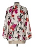 Old Navy 100% Polyester Floral Ivory 3/4 Sleeve Blouse Size L - photo 2