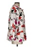 Old Navy 100% Polyester Floral Ivory 3/4 Sleeve Blouse Size L - photo 4