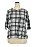 Bobbie Brooks Plaid Gray Pullover Sweater Size 2X - photo 1