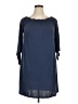 Bobeau Solid Blue Casual Dress Size XL - photo 1