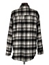 Grace & Emma 100% Polyester Plaid Gray Long Sleeve Blouse Size L - photo 2
