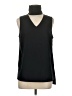 Kaari Blue 100% Polyester Black Sleeveless Blouse Size M - photo 1