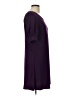 MSK Solid Purple Casual Dress Size L (petite) - photo 4