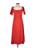Tibi Solid Red Casual Dress Size 4 - photo 2