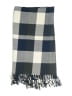 Plush Plaid Gray Blue Scarf One size - photo 2