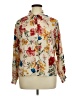 Assorted Brands 100% Polyester Floral Ivory Long Sleeve Blouse Size XL - photo 1