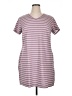 32 Degrees Stripes Burgundy Casual Dress Size XL - photo 1