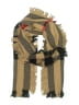 Burberry 100% Wool Checkered-gingham Plaid Brown Tan Scarf One size - photo 1