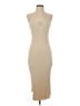 Shein 100% Polyester Tan Casual Dress Size 4 - photo 1
