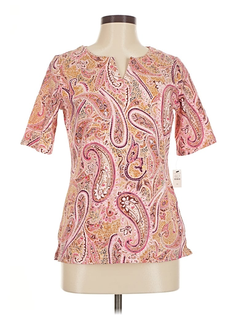 Talbots Short Sleeve T-shirt In Pink