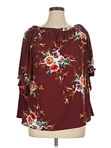 Rose Gal 3/4 Sleeve Blouse (view 1)