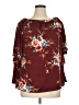 Rose Gal 100% Polyester Burgundy 3/4 Sleeve Blouse Size 16 - photo 1