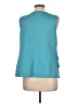Christopher & Banks 100% Polyester Teal Sleeveless Blouse Size L - photo 2