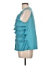 Christopher & Banks 100% Polyester Teal Sleeveless Blouse Size L - photo 5