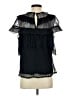 Current Air Black Short Sleeve Blouse Size S - photo 2