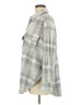 H&M Plaid Gray Long Sleeve Blouse Size M - photo 5
