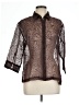 Choices Brown 3/4 Sleeve Blouse Size L - photo 1