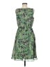 Jessica Howard 100% Polyester Paisley Green Cocktail Dress Size 6 - photo 2