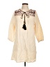 Freeway 100% Polyester Ivory Casual Dress Size L - photo 1