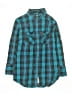 Superdry 100% Cotton Plaid Teal Blue Long Sleeve Button-Down Shirt Size M (youth) - photo 1
