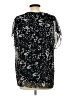 CAbi 100% Rayon Black Short Sleeve Blouse Size L - photo 2