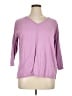 Talbots 100% Cotton Purple Pullover Sweater Size XL - photo 1