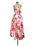Windsor 100% Polyester Floral Red Cocktail Dress Size 3 - photo 1
