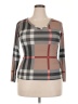 Assorted Brands Plaid Brown 3/4 Sleeve T-Shirt Size 2X - photo 1
