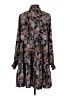 Impressions 100% Polyester Paisley Black Casual Dress Size S - photo 2