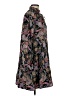 Impressions 100% Polyester Paisley Black Casual Dress Size S - photo 4
