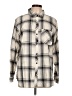 Gap 100% Cotton Plaid Ivory Long Sleeve Button-Down Shirt Size L - photo 1