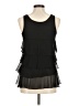 Charming Charlie 100% Polyester Black Sleeveless Blouse Size M - photo 2