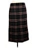 Talbots Plaid Black Wool Skirt Size M (estimated) - photo 2