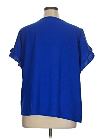 Shein Curve Short Sleeve Blouse (view 2)