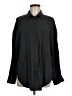 Zara Solid Black Long Sleeve Button-Down Shirt Size M - photo 1