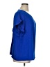 Shein Curve 100% Polyester Blue Short Sleeve Blouse Size 14 Plus (1) - photo 4
