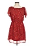 Forever 21 100% Polyester Hearts Red Casual Dress Size M - photo 1