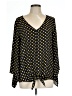 Coco Bianco Polka Dots Yellow 3/4 Sleeve Blouse Size L - photo 1